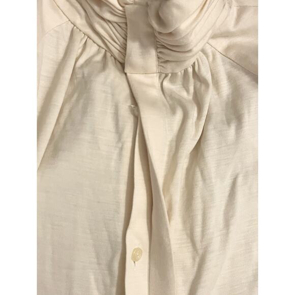 Vintage Alan Austin Ivory Wool Blend Long Sleeve Top Women’s Sz Medium Large - Picture 6 of 8